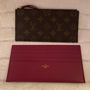 Authentic Louis Vuitton zippered pouch from the Felicie pochette